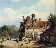 unknow artist European city landscape, street landsacpe, construction, frontstore, building and architecture.081 France oil painting reproduction
